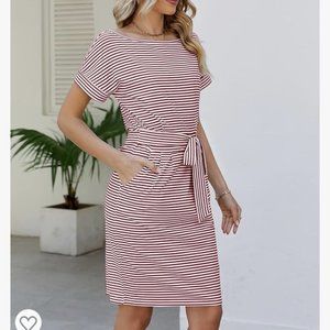 Casual striped summer dress